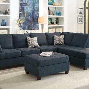 F6989<DIV> 2-Piece Sectional Set W/ 2 Accent Pillows