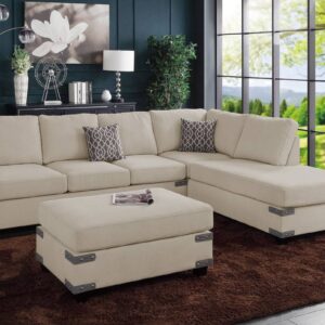 F8805<DIV> 3-Piece Sectional Set W/ Ottoman