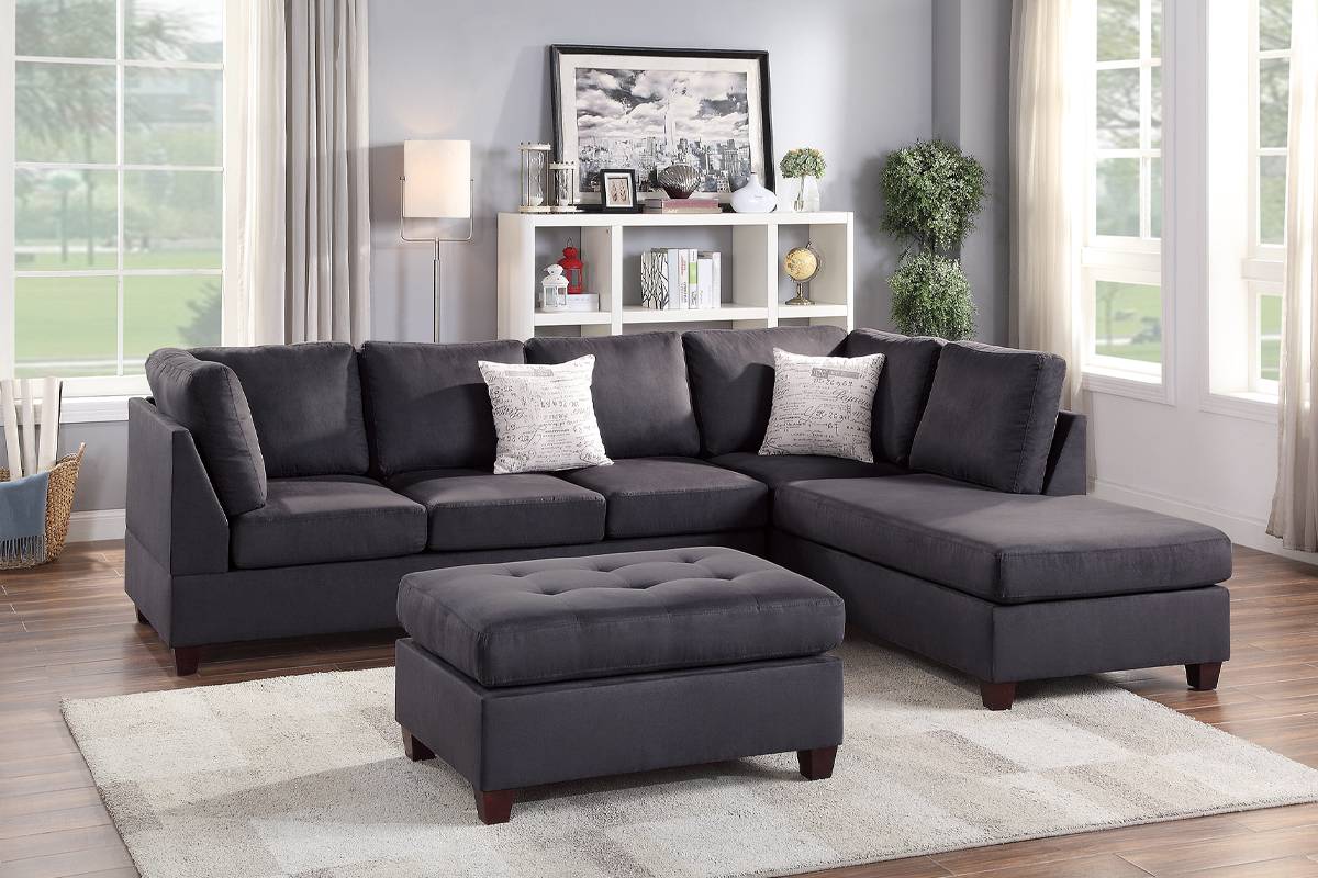 F6423 3-Piece Sectional Set W/ Ottoman
