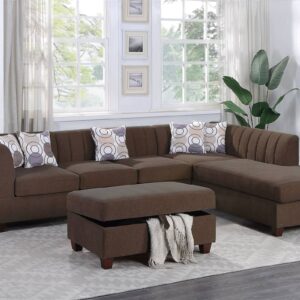 F8829<DIV> 3-Piece Sectional Set W/ Ottoman