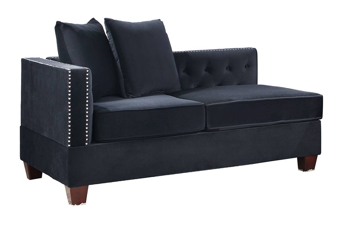 F8941 REVERSIBLE L/R ONE-ARM LOVESEAT/BLACK