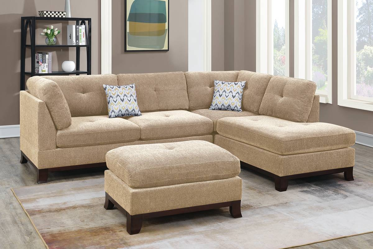 F6478 3-Piece Sectional Set W/ Ottoman