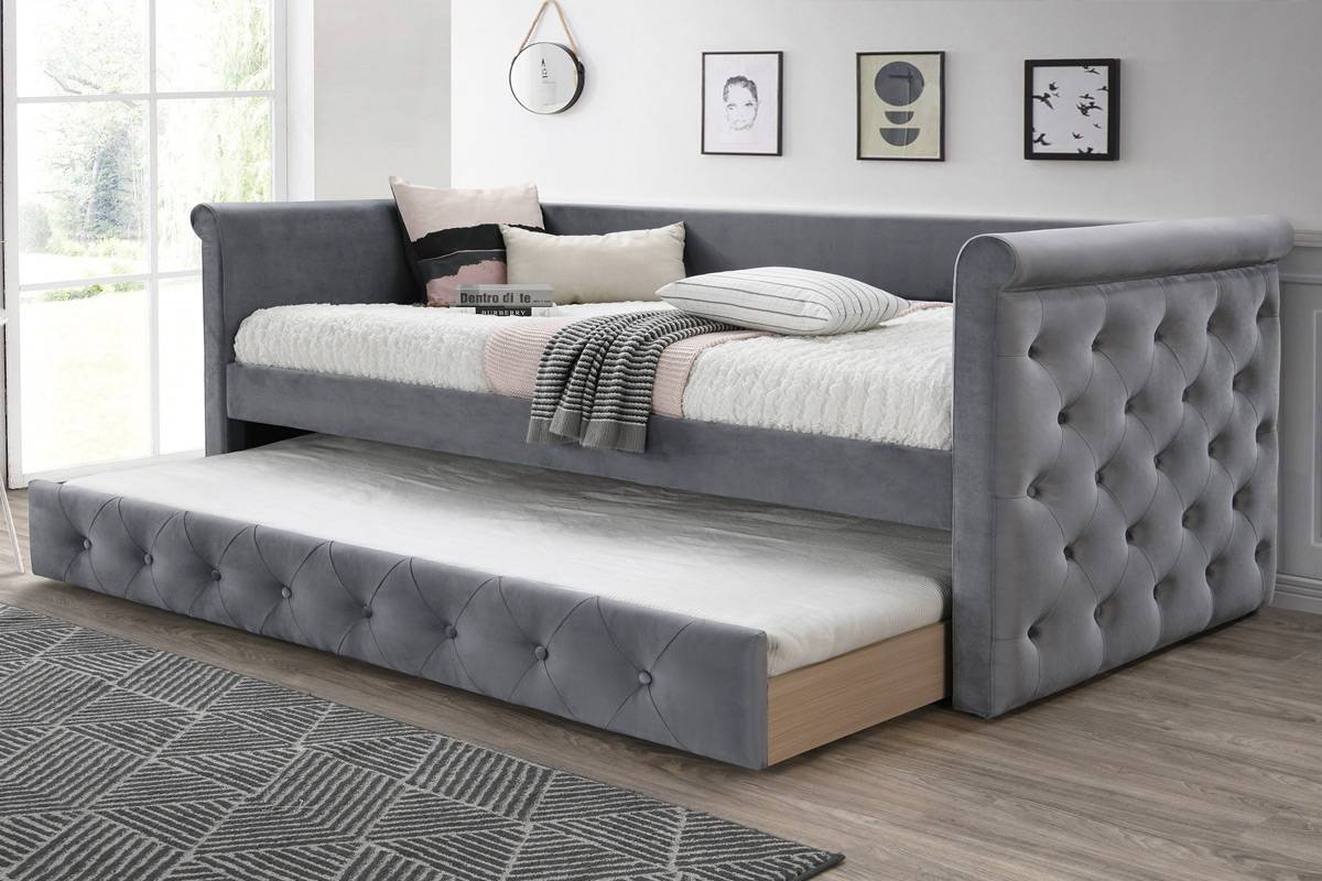F9461 Day Bed w/ Slats + Trundle