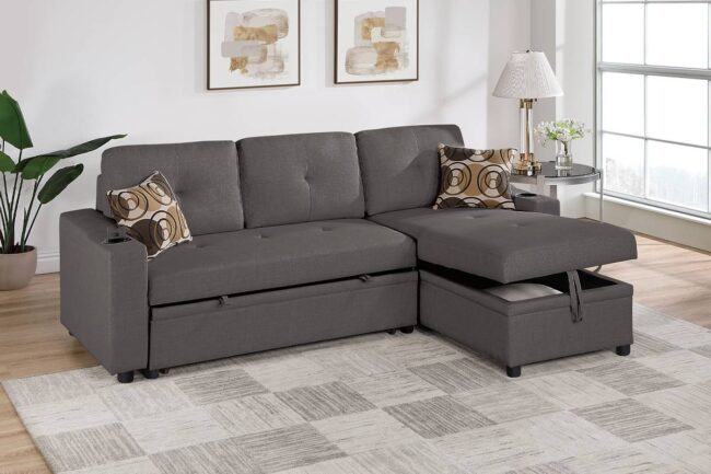 F8537<DIV> Convertible Sectional